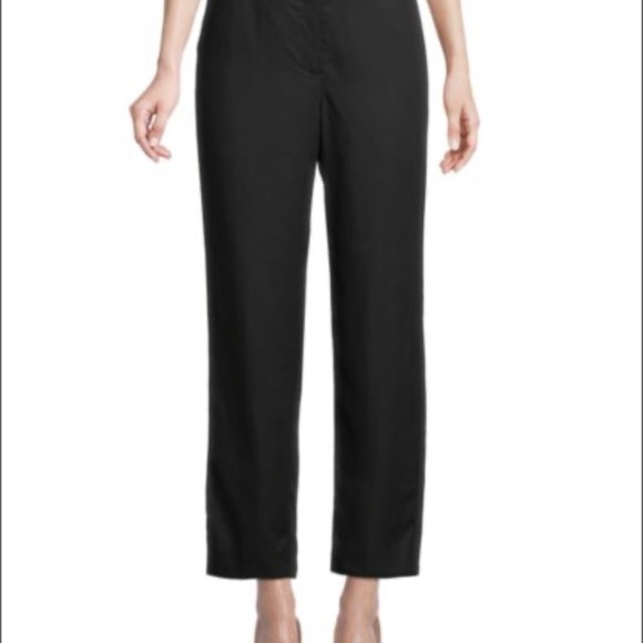 Sandro NWT Designer Black Lassy High-Waist StraightTrousers Size 40/US8/USL - Picture 3 of 14